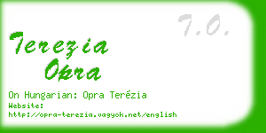 terezia opra business card