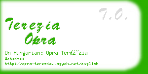 terezia opra business card